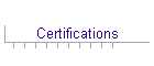 Certifications